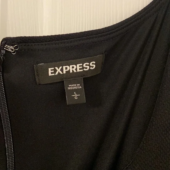 EXPRESS Dress size L brand new color black length 40” bust 36/38” - Picture 2 of 12